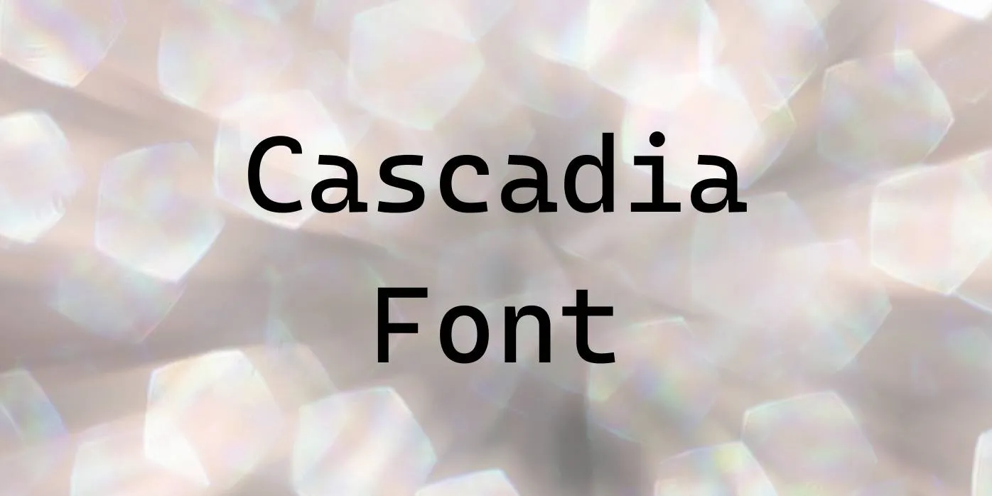 Cascadia Code Font