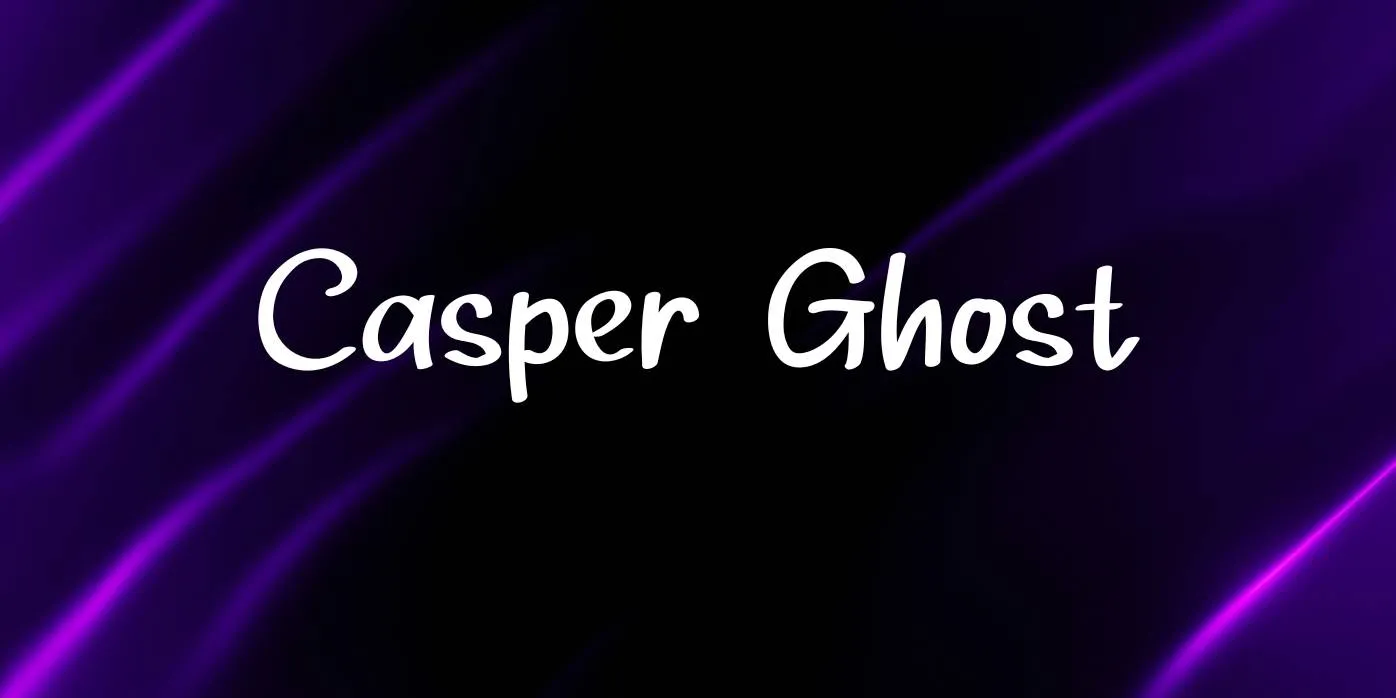 Casper Ghost Font