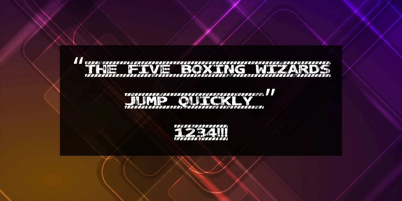 Caution Font Preview