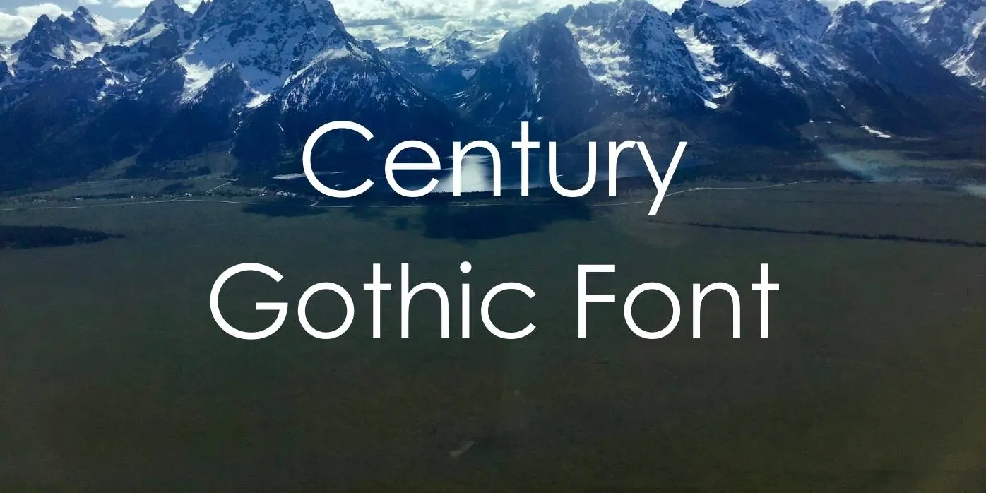 Century Gothic Font
