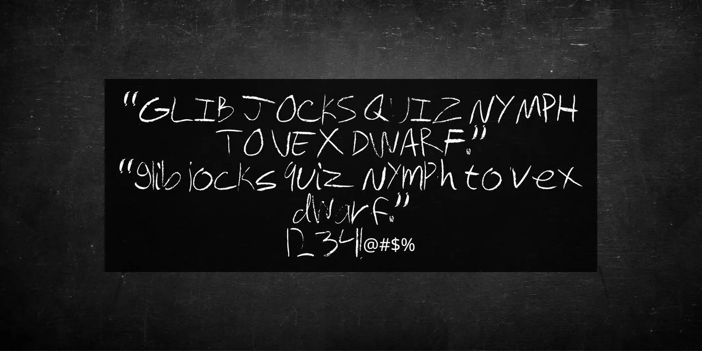Chalkboard Font Preview