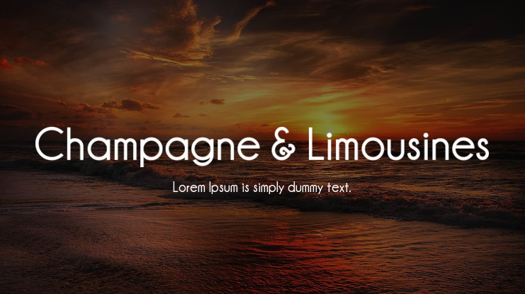 Champagne Limousines Font