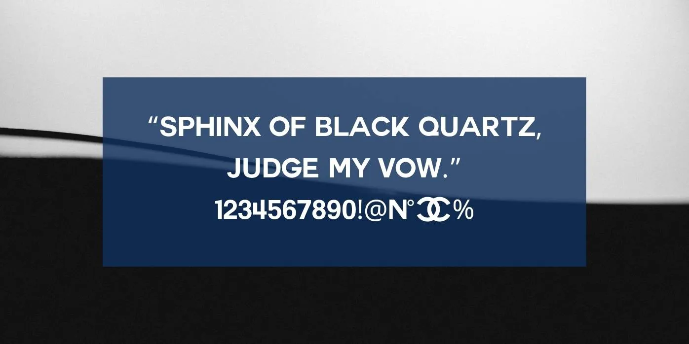 Chanel Font Preview