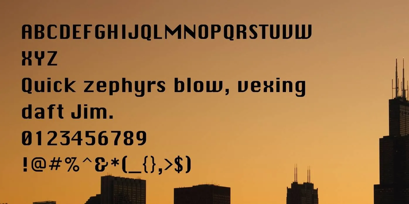Chicago Font Preview