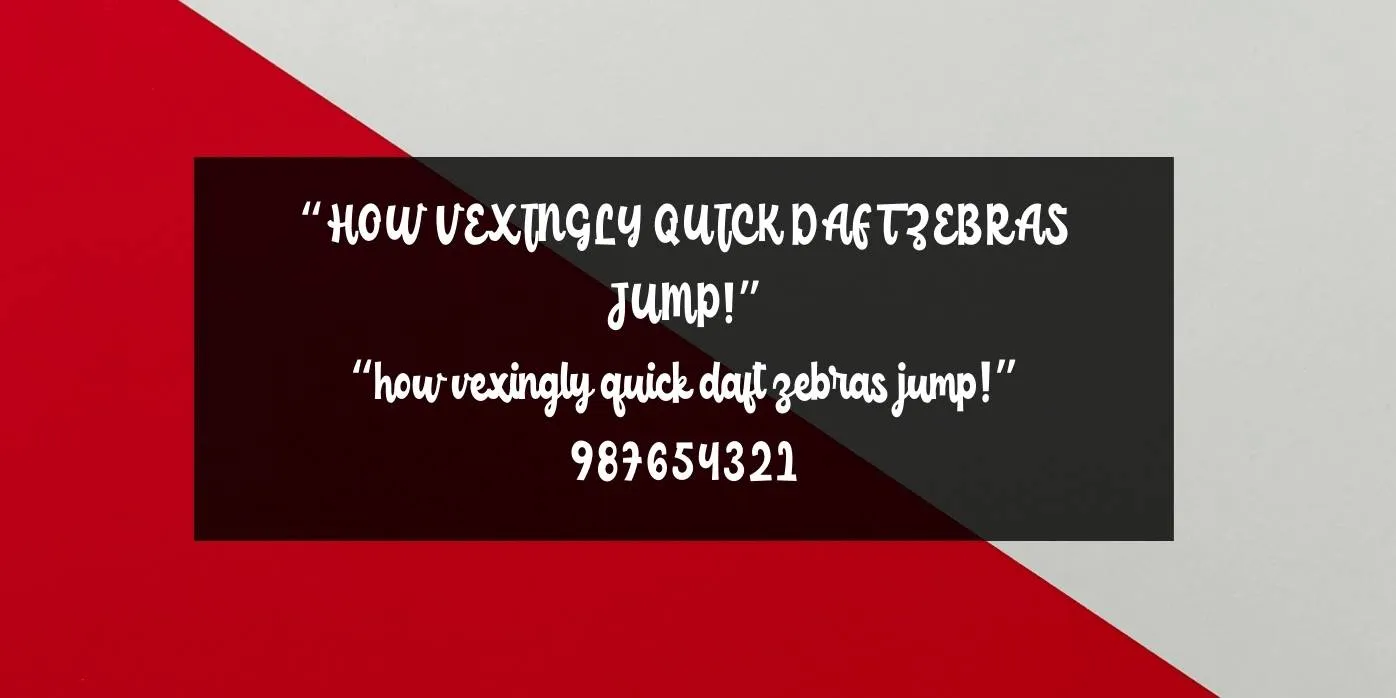 Childish Font Preview