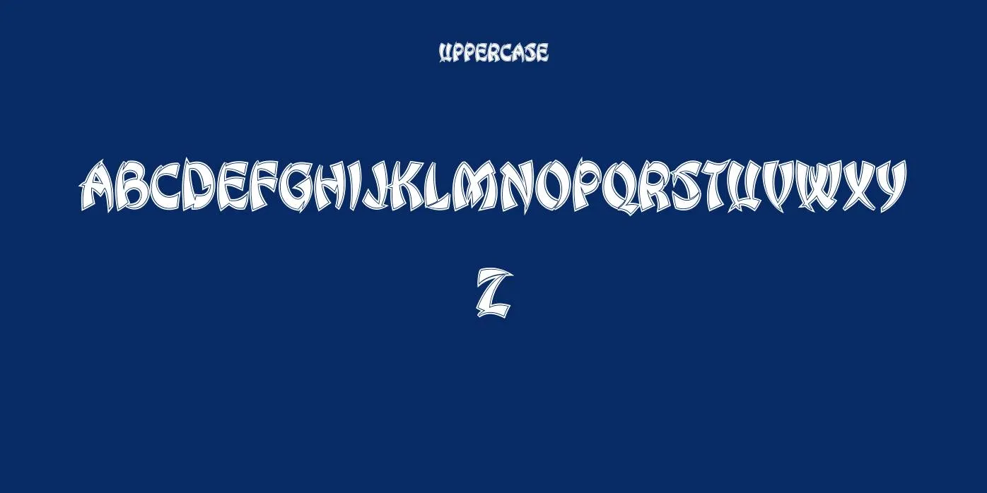 Chinese Dragon Font Preview