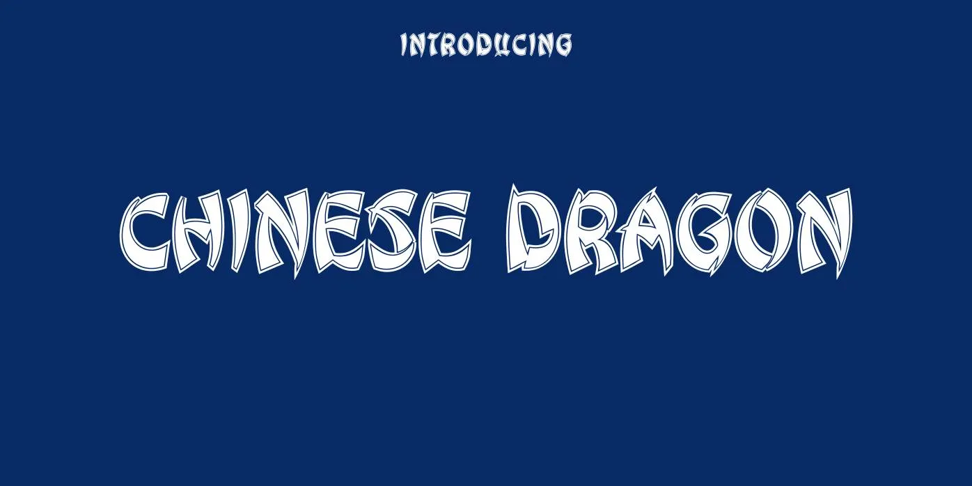 Chinese Dragon Font