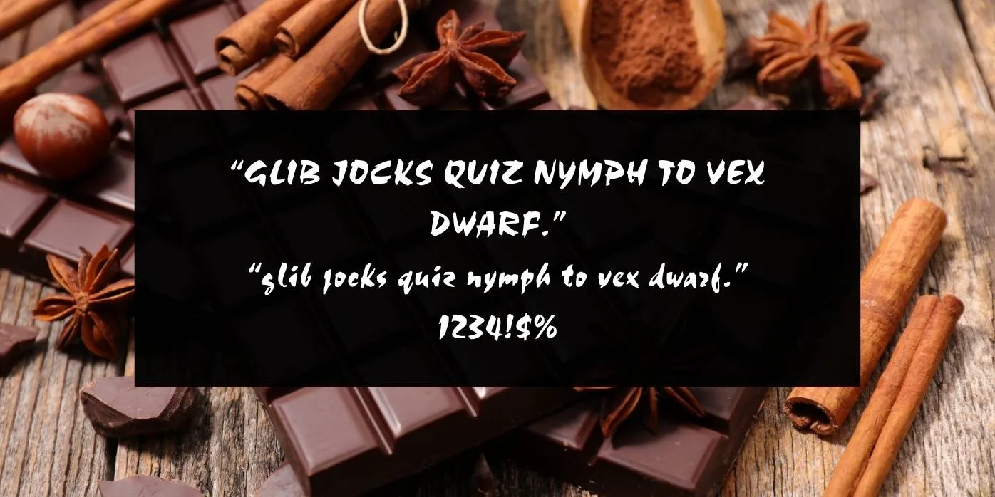 Choc Font Preview