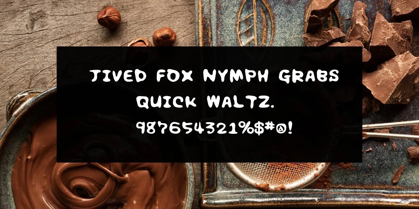 Chocolate Syrup Font Preview