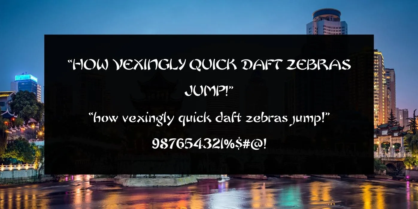Chow Fun Font Preview