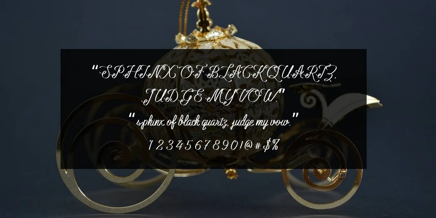 Cinderella Font Preview