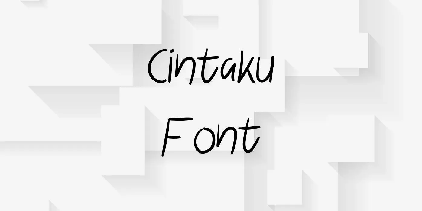 Cintaku Font