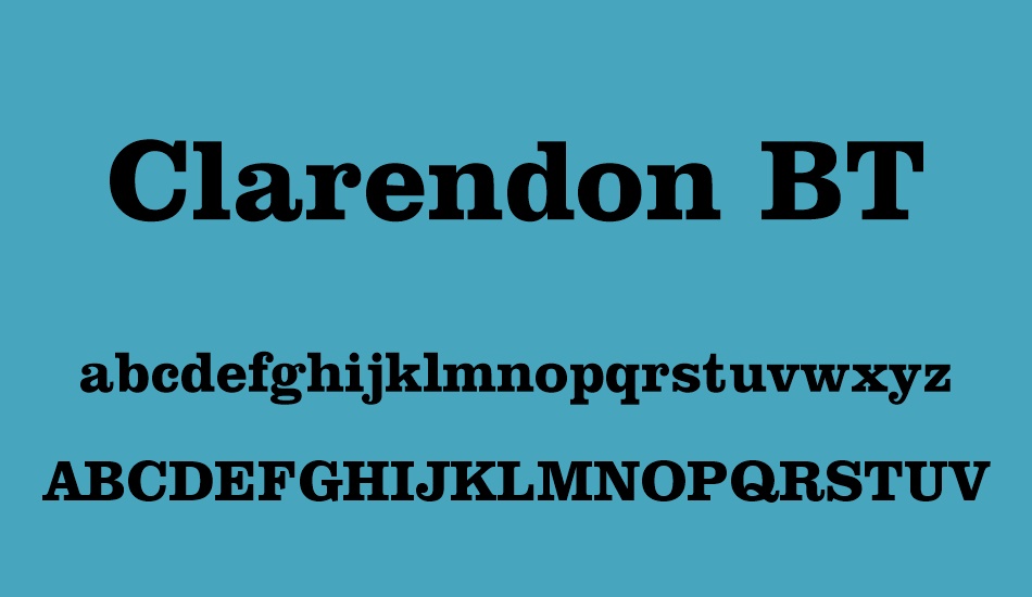 Clarendon Font Preview