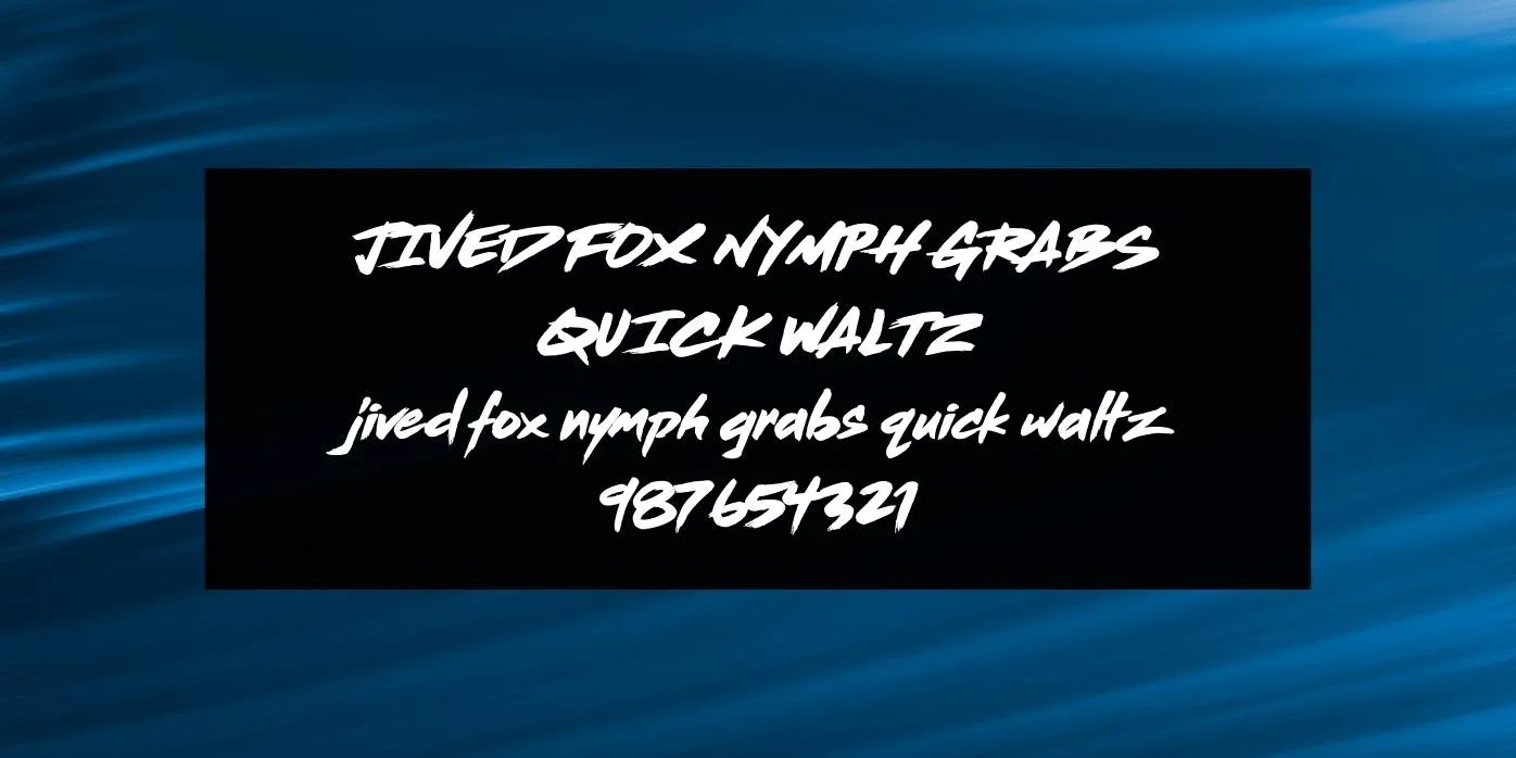 Cobra Kai Font Preview