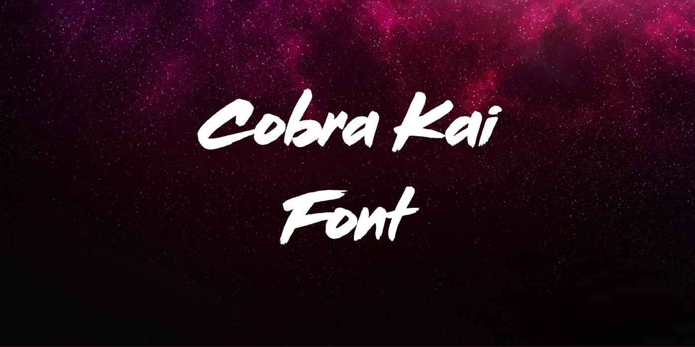 Cobra Kai Font