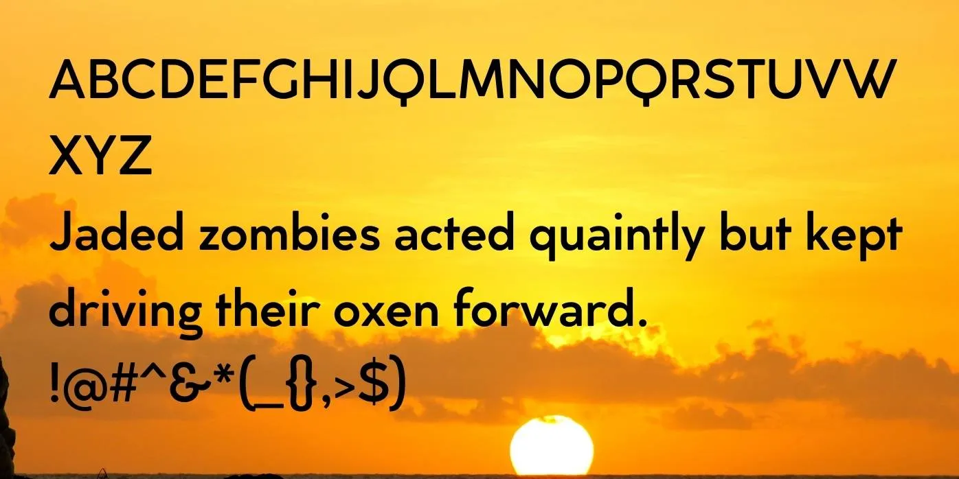 Cocogoose Font Preview
