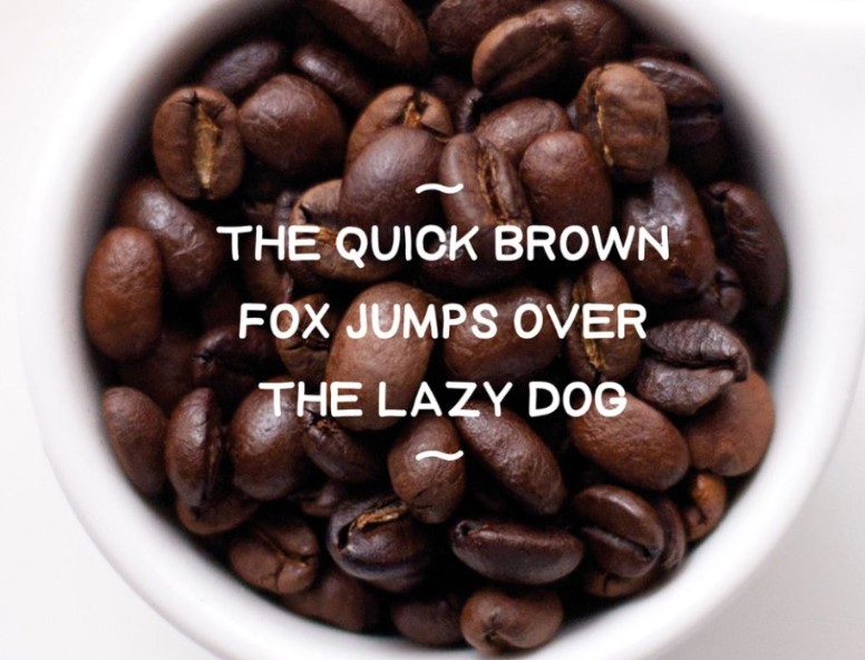 Coffee Shop Font Preview