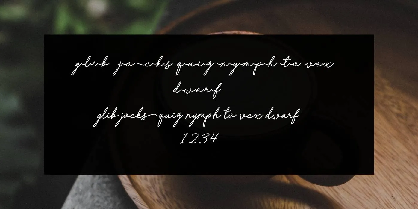 Coffee Signs Font Preview