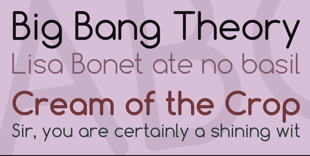 Comfortaa Font Preview