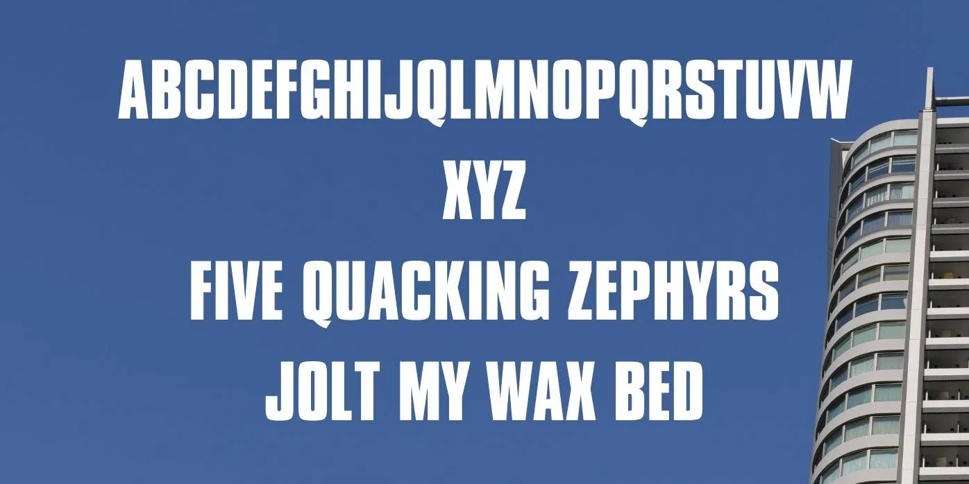 Compacta Font Preview