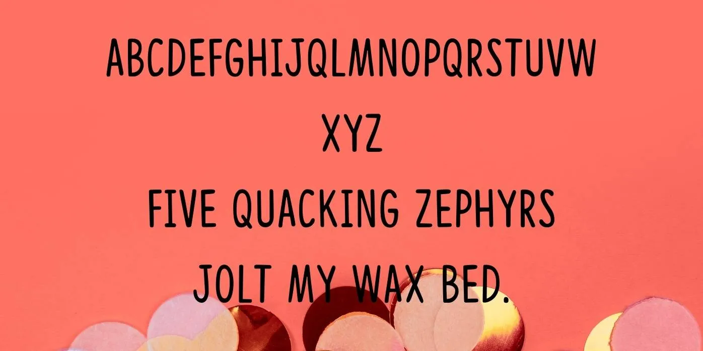 Congratulations Font Preview