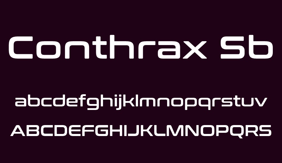 Conthrax Font Preview