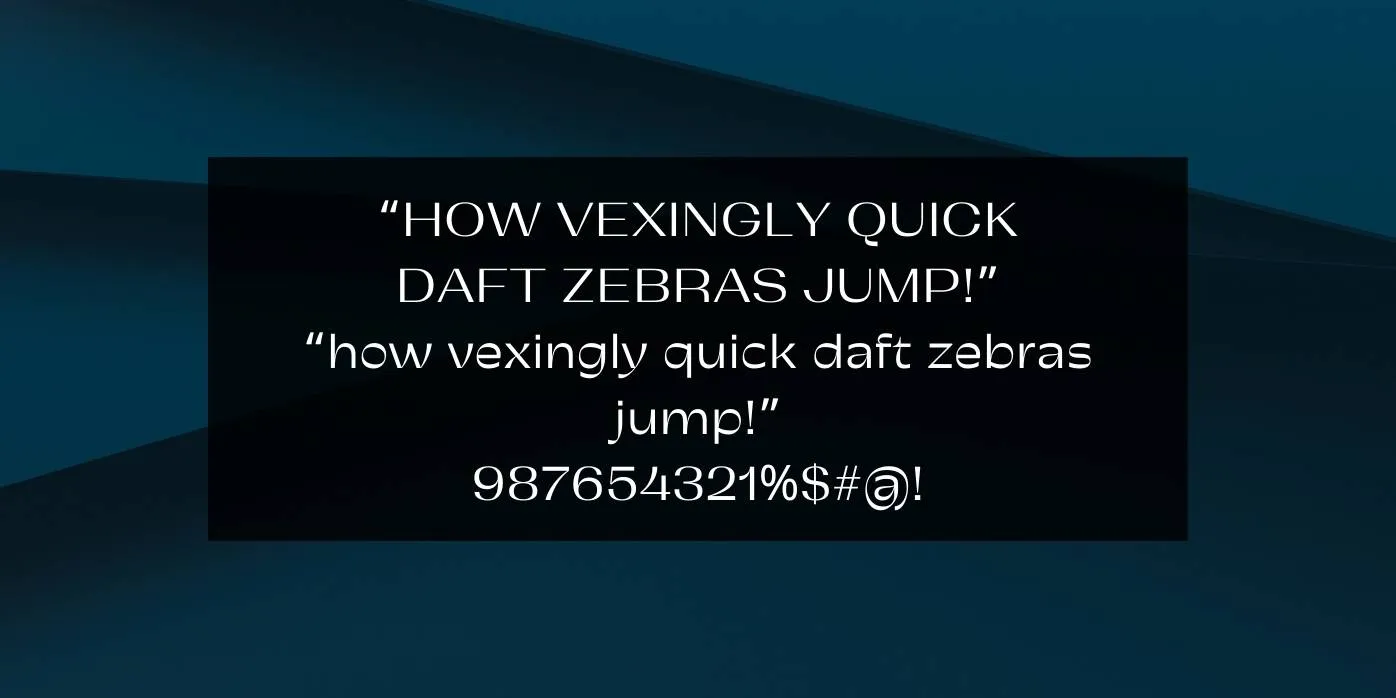 Continua Font Preview
