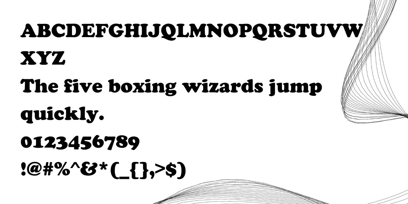 Cooper Black Font Preview
