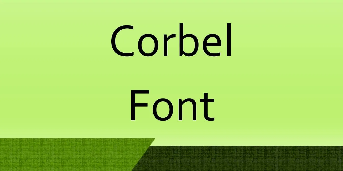 Corbel Font