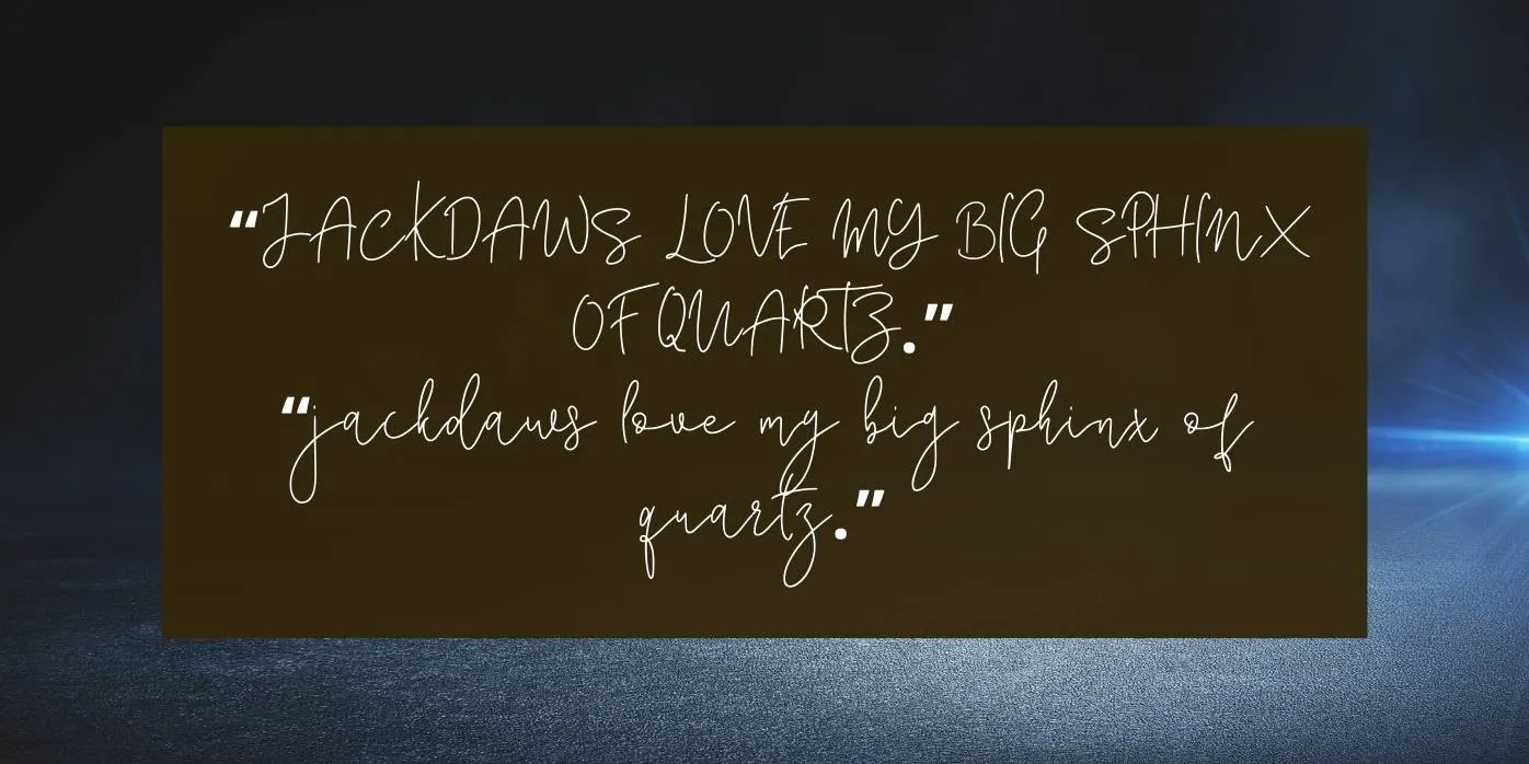 Corline Signature Font Preview