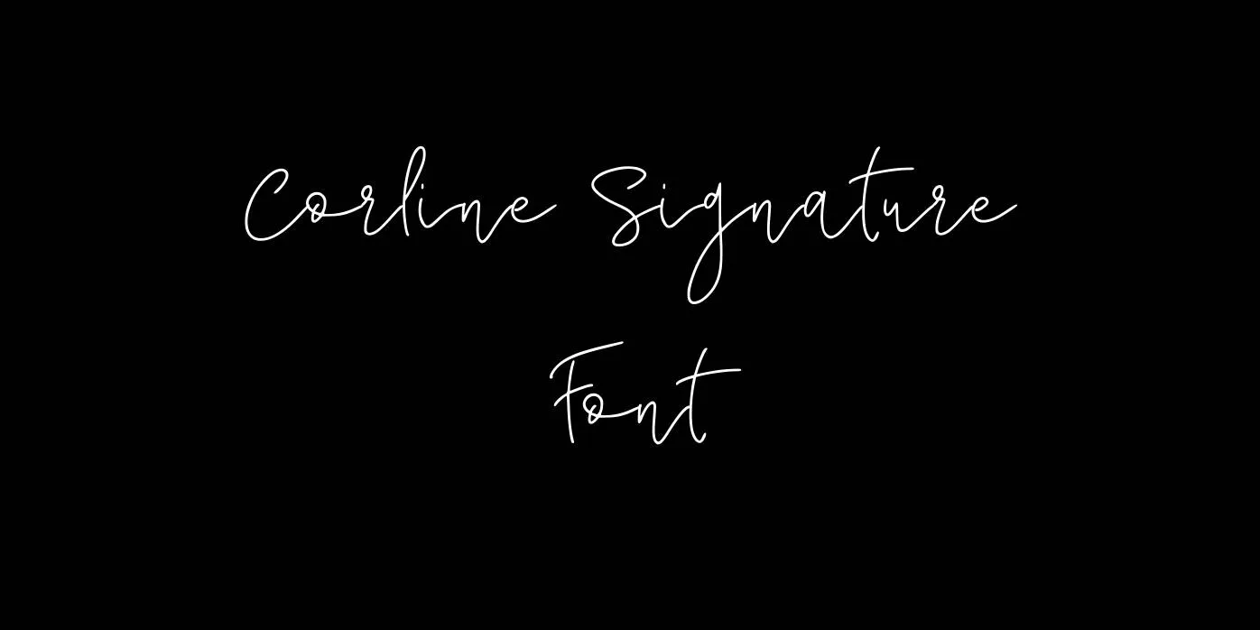 Corline Signature Font