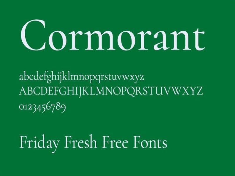 Cormorant Font Preview