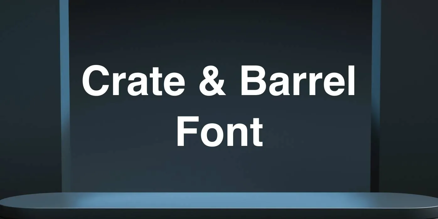 Crate Barrel Font
