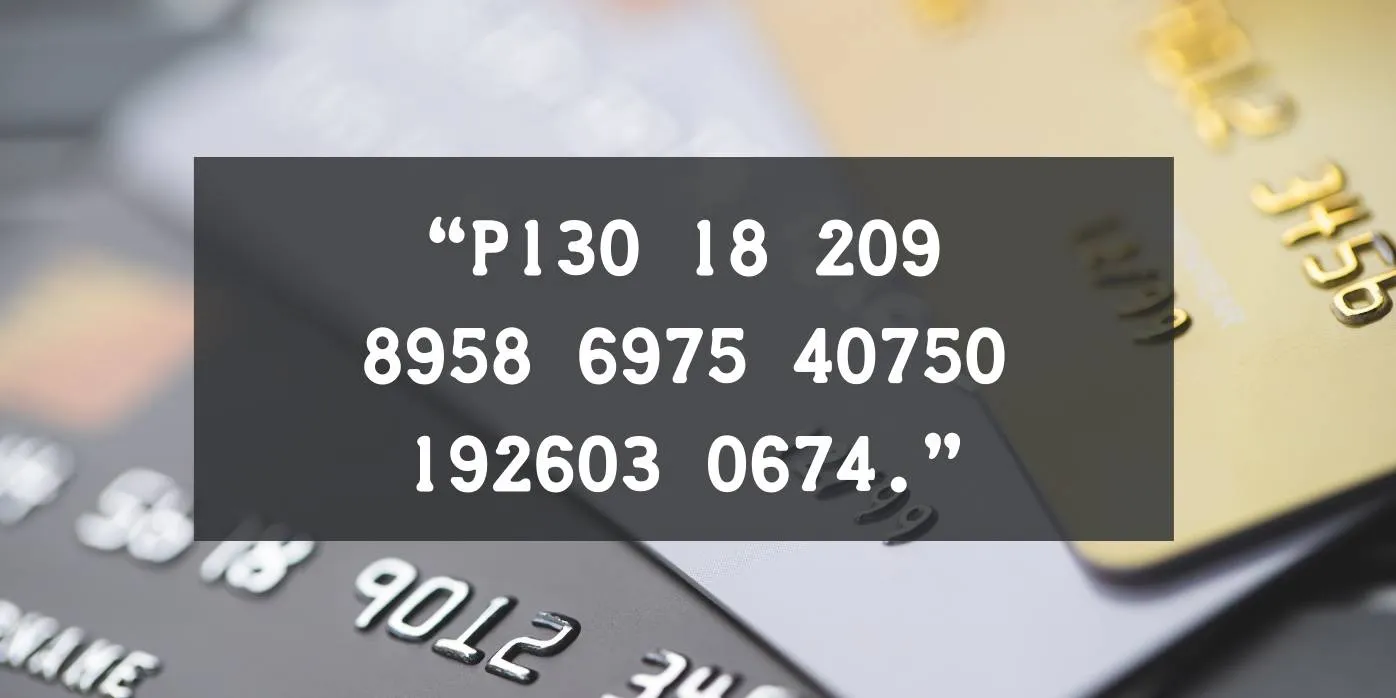 Credit Card Font Preview