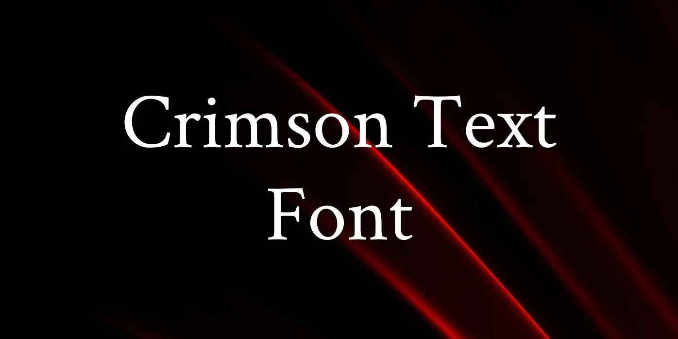 Crimson Text Font