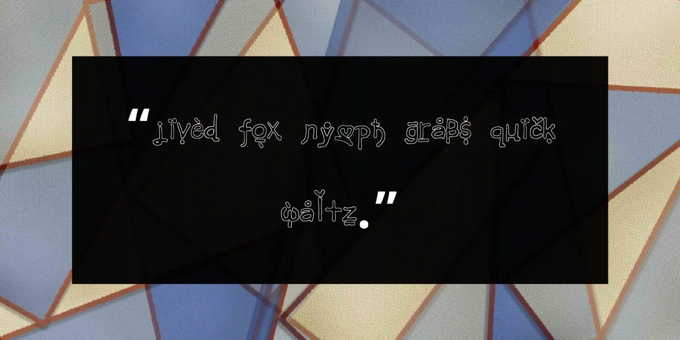 Crown Outline Font Preview