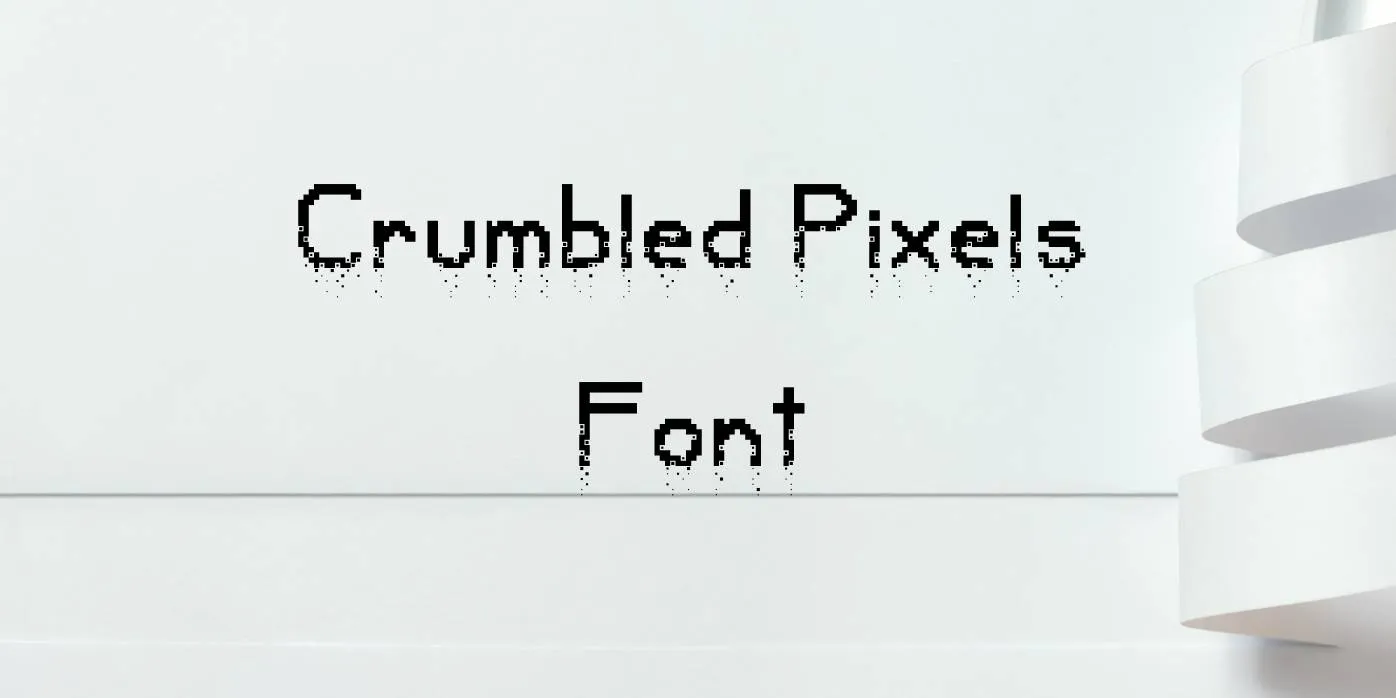 Crumbled Pixels Font