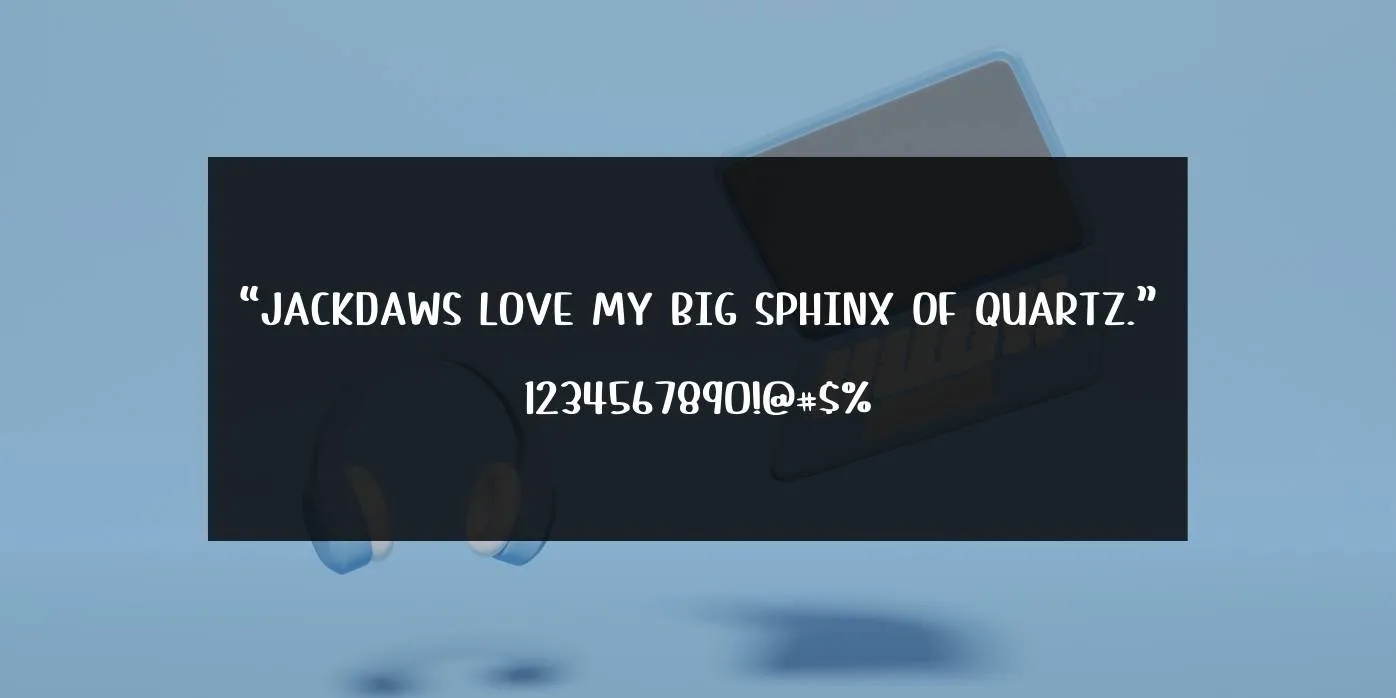 Cute Letters Font Preview