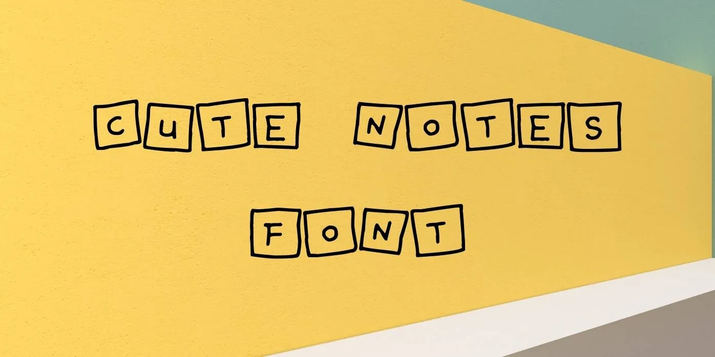 Cute Notes Font