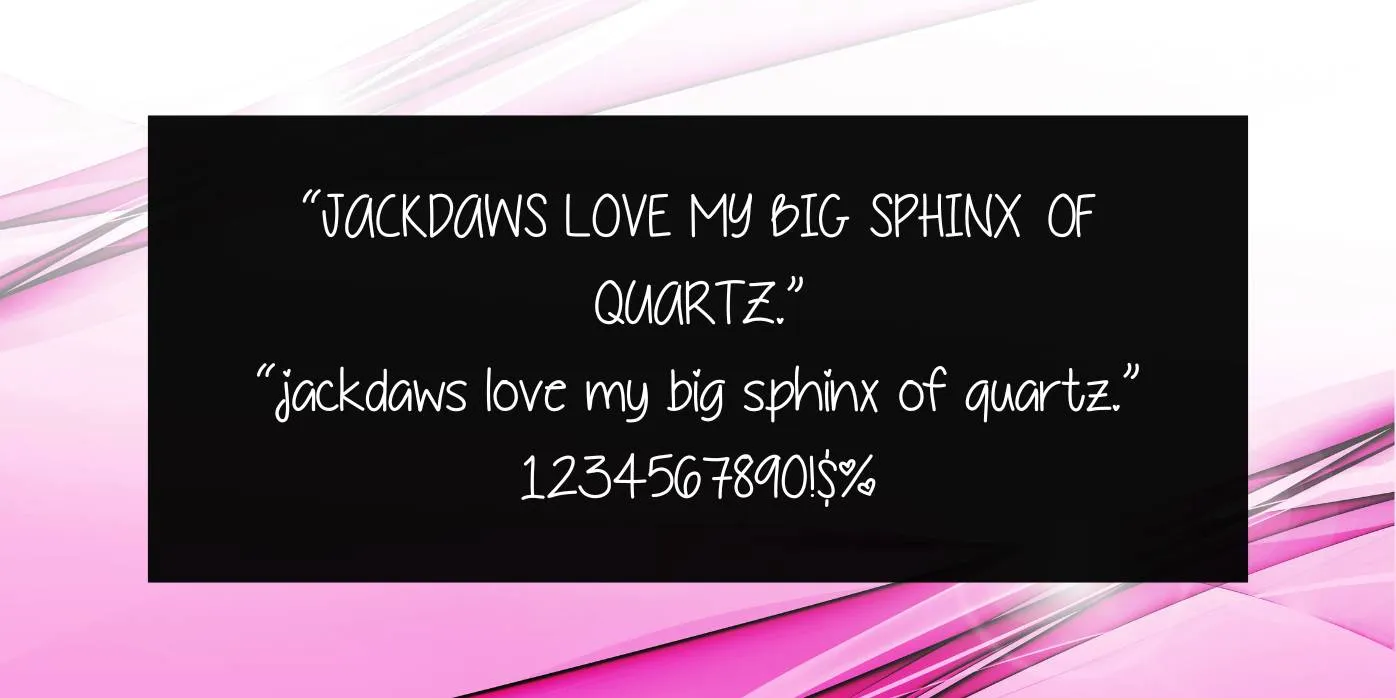 Daddys Girl Font Preview