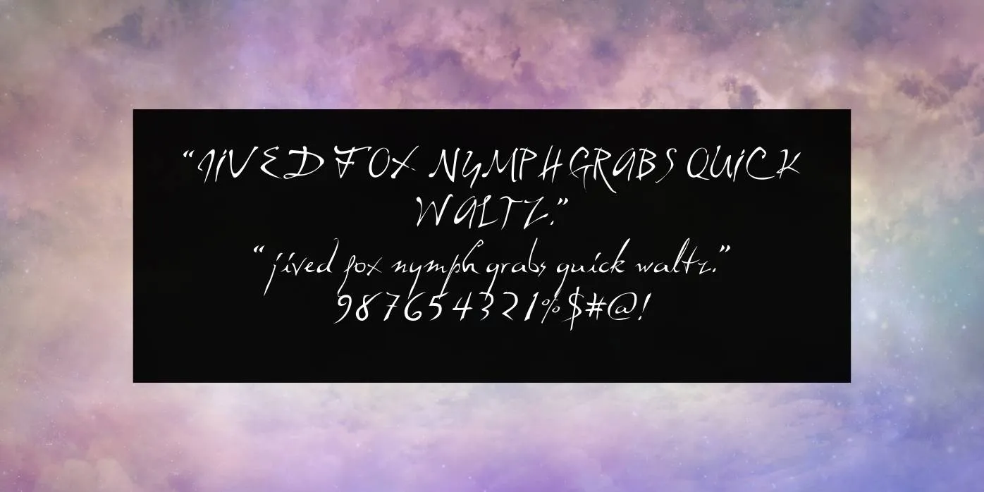 Dali Font Preview