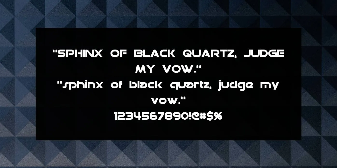 Datacron Font Preview