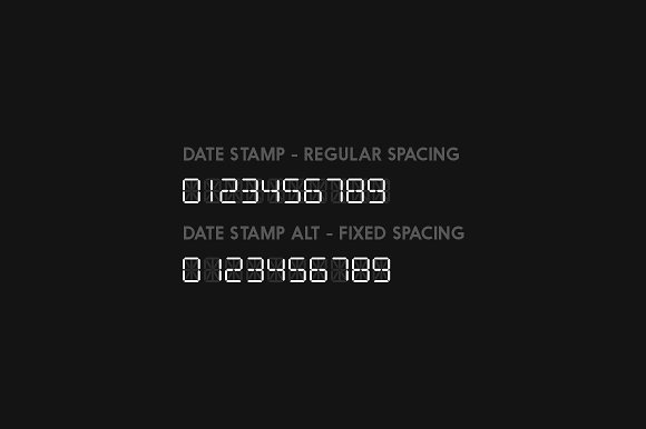 Date Stamp Font