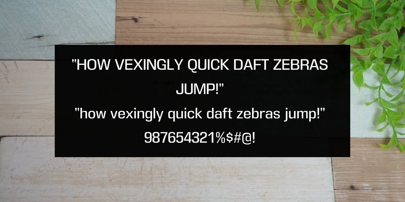 DDT Font Preview