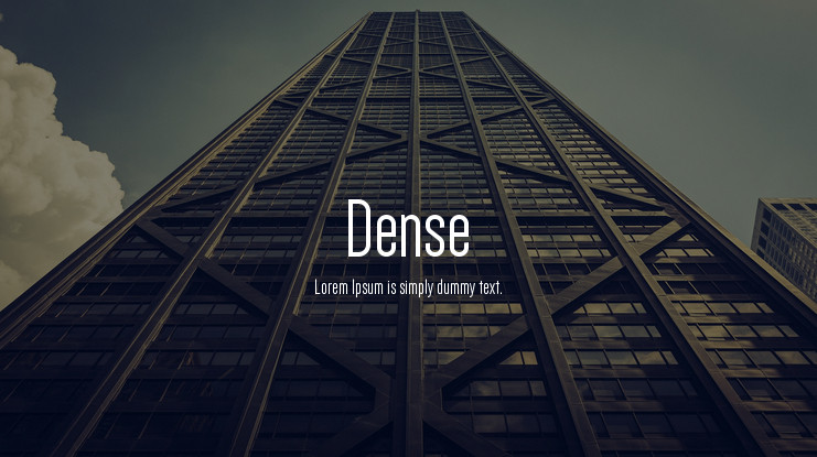 Dense Font