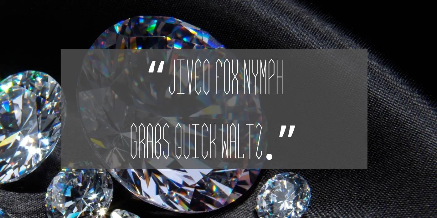 Diamond Monogram Font Preview