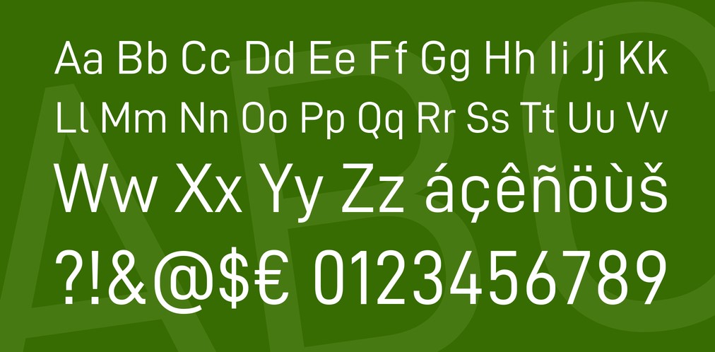 Din Regular Font Preview