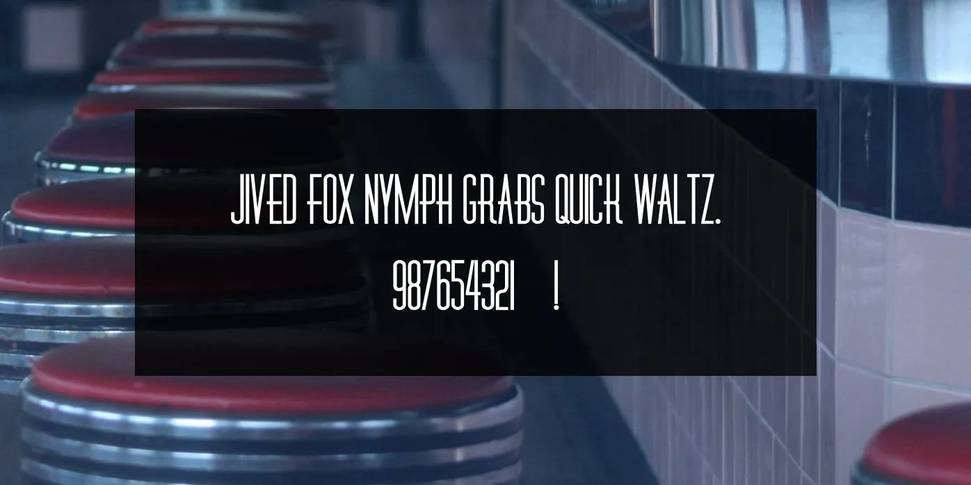 Diner Font Preview