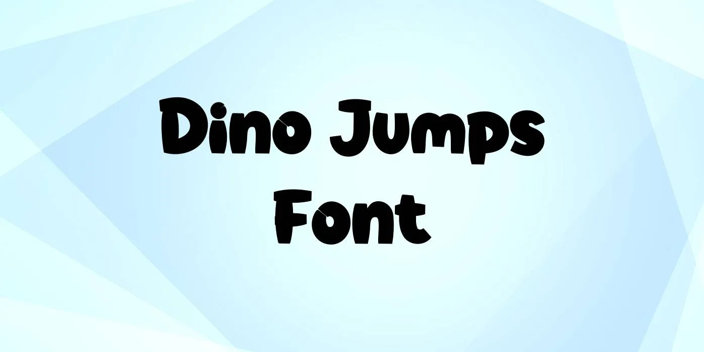 Dino Jump Font