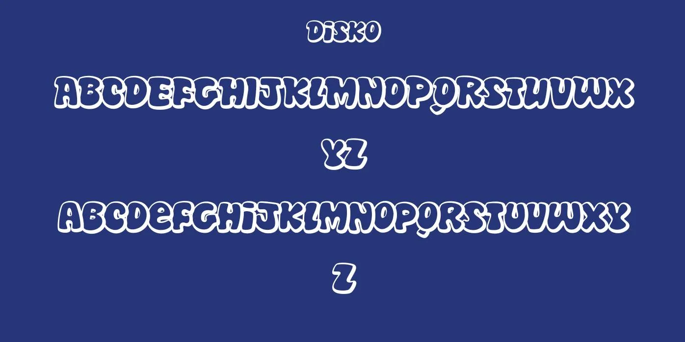 Disko Font Preview